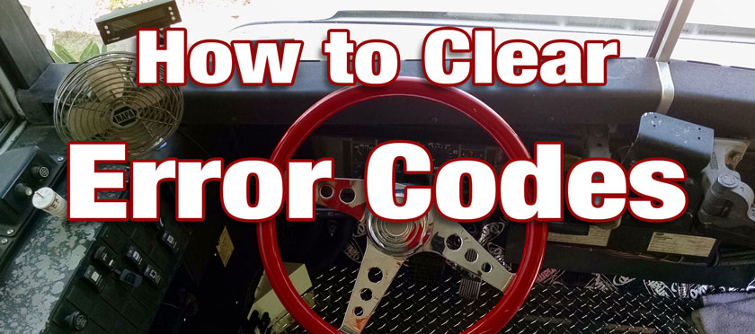 How to clear International 3800 Engine Error Codes