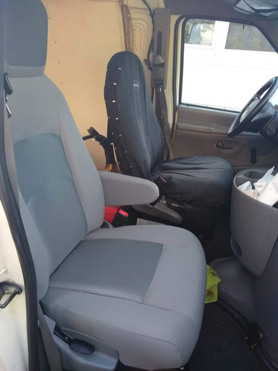 New passenger's seat in my 1999 Ford E-350 van.