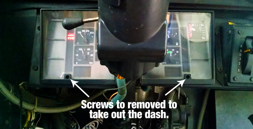 Removing a Skoolie Dash